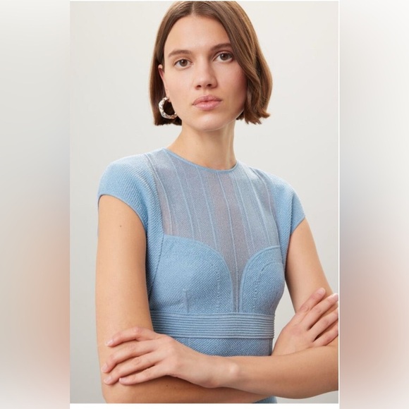 Hervé Léger Sheer Bustier Gown 🪷 - Picture 3 of 11